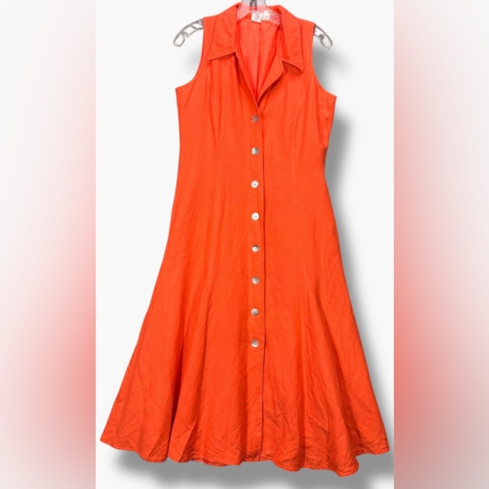 🌟Coldwater Creek Sleeveless A-Line Button Front Maxi Dress Sz. 12🌟